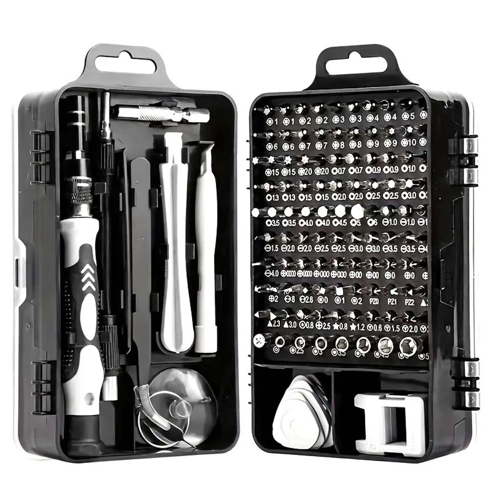 Precision 115 in 1 Screwdriver Set Screw Nuts Bits Kit with Box Multi-bits Screwdriver Disassembly Mini