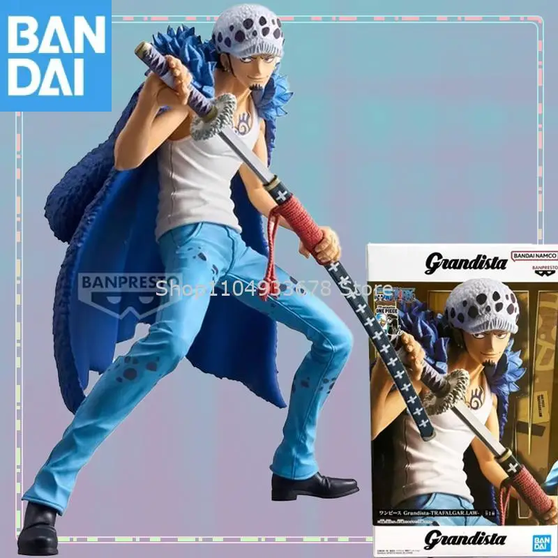 Genuine Bandai Namco Banpresto Tv Animation One Piece 25Th Grandista Trafalgar.law Anime Figure Model Collector Figurine Toys