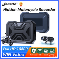 Dual 1080P Motorcycle DVR Full Body Waterproof Moto Camera WiFi Video Moto Dash Cam Front Rear Driving Video Recorder Black Box