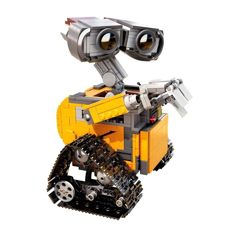 MINISO Disney 687 sztuk kosmiczny film Robot Rose WALL-E Model klocków kompatybilny z 21303 klocki montażowe prezent zabawki dla dzieci