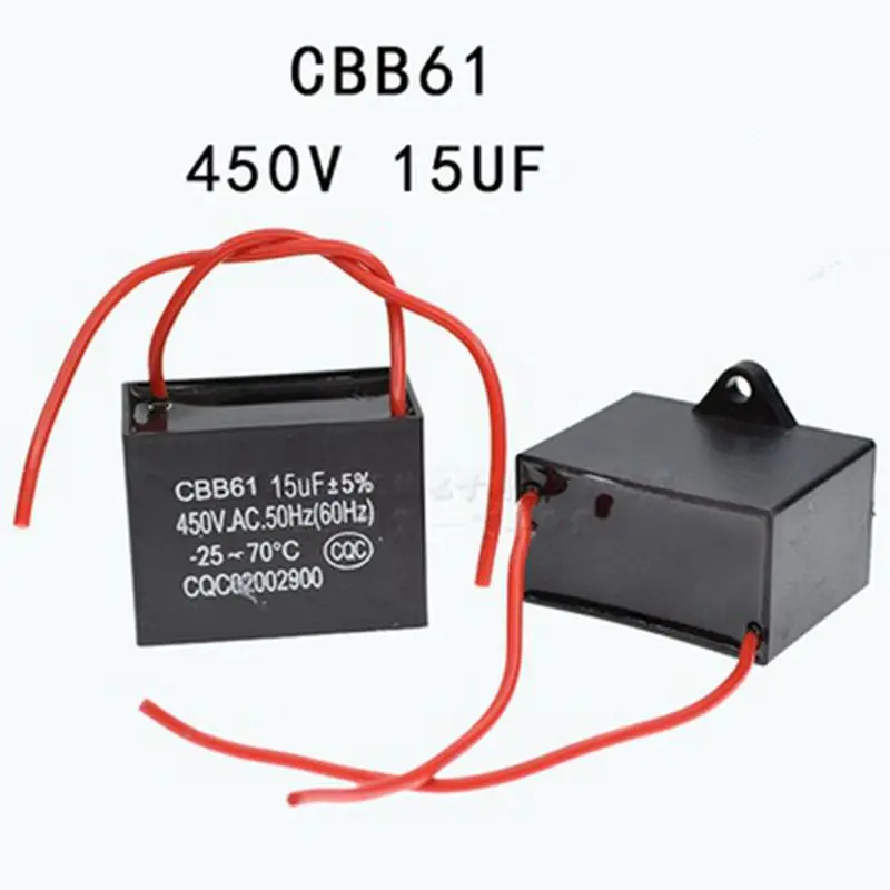 1pcs 450V 15uF 15mF CBB61 Motor Start Run Fan Capacitor