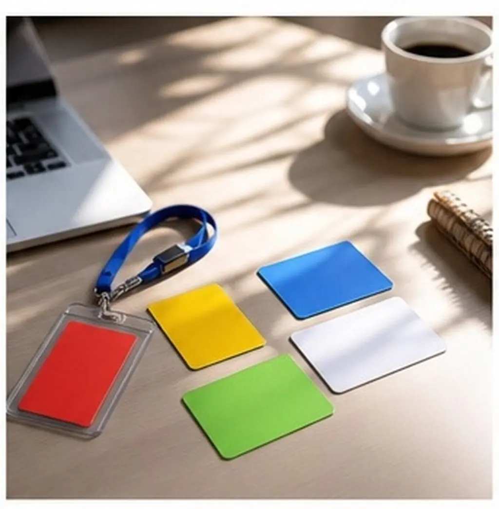 60Pcs Blank Plastic Card Sheets Multifunctional for Id Cards Name Tags Badge Printing Marketing Tools Customer Service Office