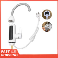 3000W 220V Electric Kitchen Water Heater Tap Instant Hot stainless steel Water Faucet Heater ABS Tankless Cold Heating Faucet ﻿