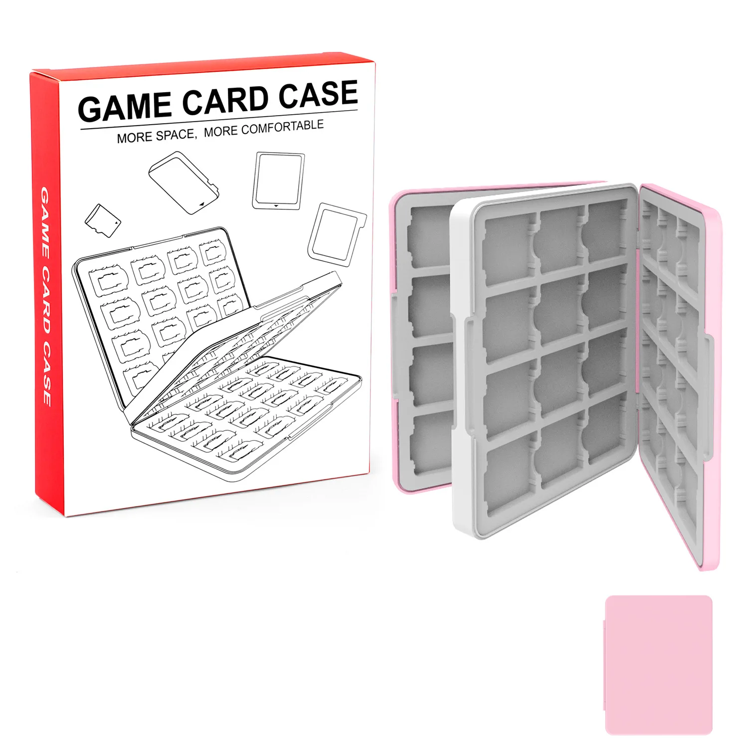 Boîte de rangement pour 48 cartes de jeu pour NEW 3DS XL/NEW 3DS / 3DS / DSi XL / DSi LL / DS Lite/DSi Accessoires de jeu