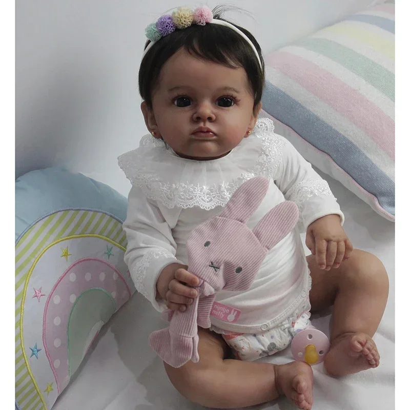 

60CM Reborn Toddler Baby Doll Tutti Genesis Paint Multiple Layers Painting 3D Skin with Visible Veins Muñecas Reborn Juguetes