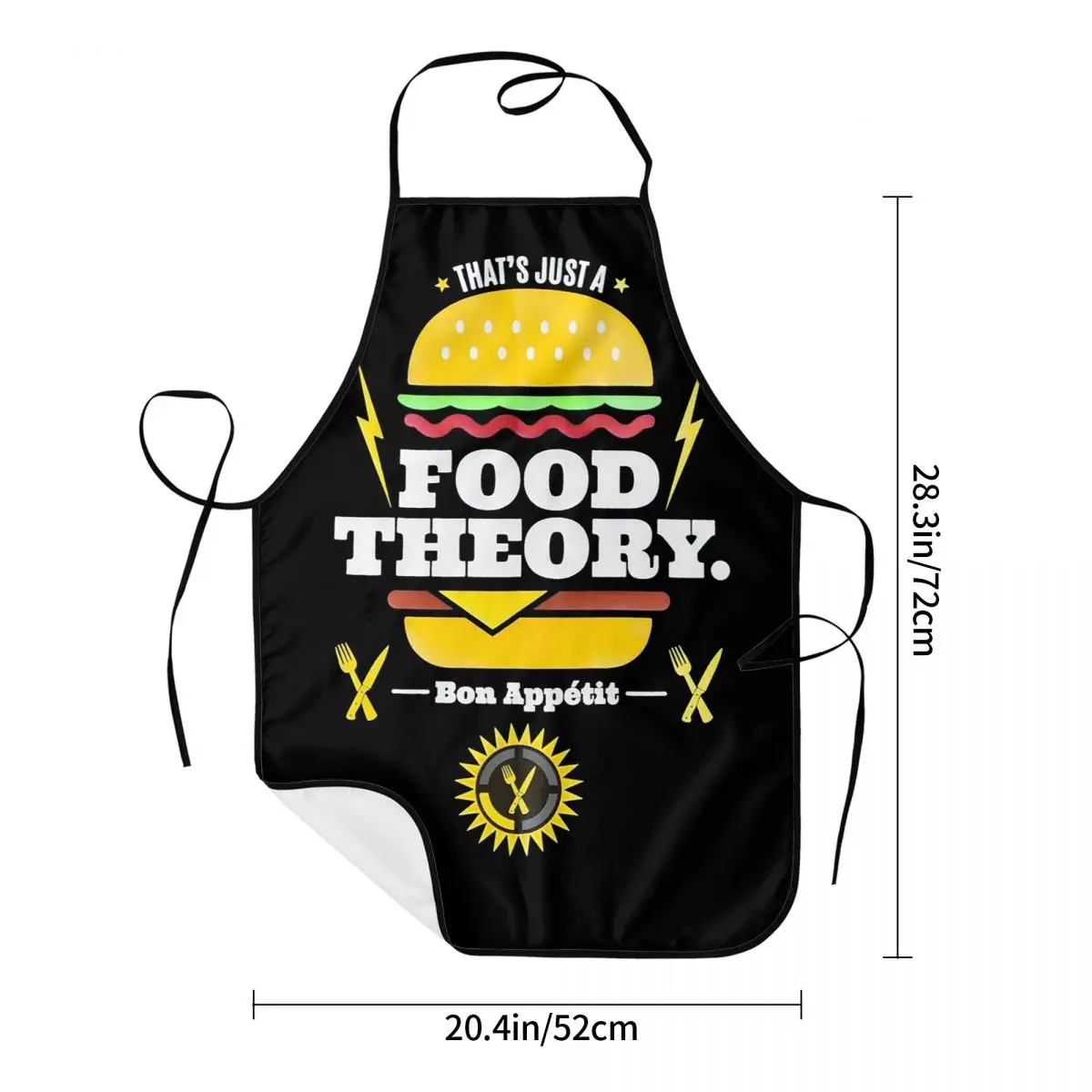 Game Theory Food Theory Flaming Hot Aprons Chef Cooking Baking Tablier Bib Kitchen Cleaning Pinafore for Women Men