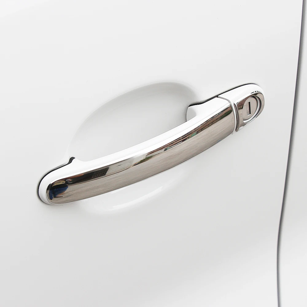 8Pcs/Lot Fit For Volkswagen VW Jetta MK6 POLO 9N Tiguan Touran Bora Seat Stainless steel Door handle cover view 6