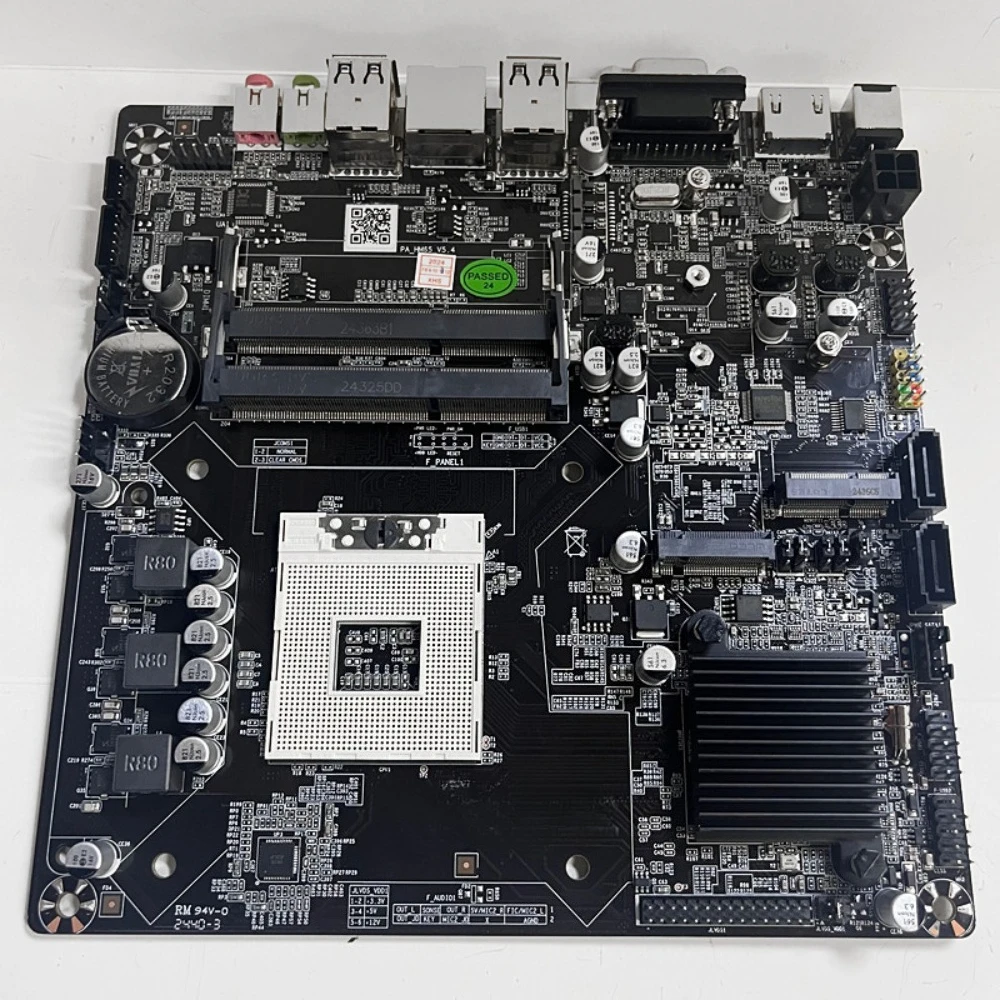 HM65 ITX Industrial Motherboard, PGA988 Socket for 2nd/3rd Gen CPU, Dual DDR3 Slots Mini Mainboard for All-in-One PC