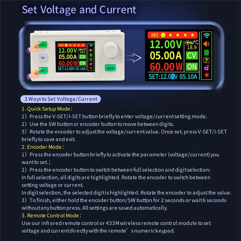 

XY7025S CNC DC Buck Boost Converter 25A 1750W Laboratory Power Regulator Constant Voltage And Current Charging Module