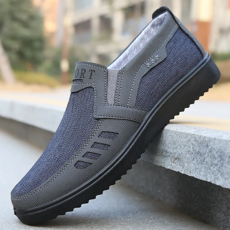 Herren-Freizeitschuhe - Leichte, Atmungsaktive Flachsohle mit PU-Boden, Weiche und Stoßdämpfende Laufschuhe – Detail 17