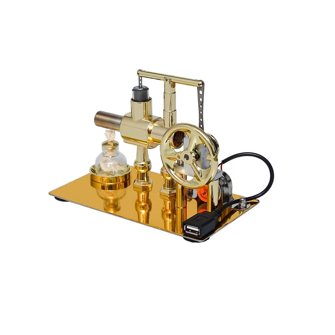 Stirling engine generator steam engine physics experiment science science production invention toy model small