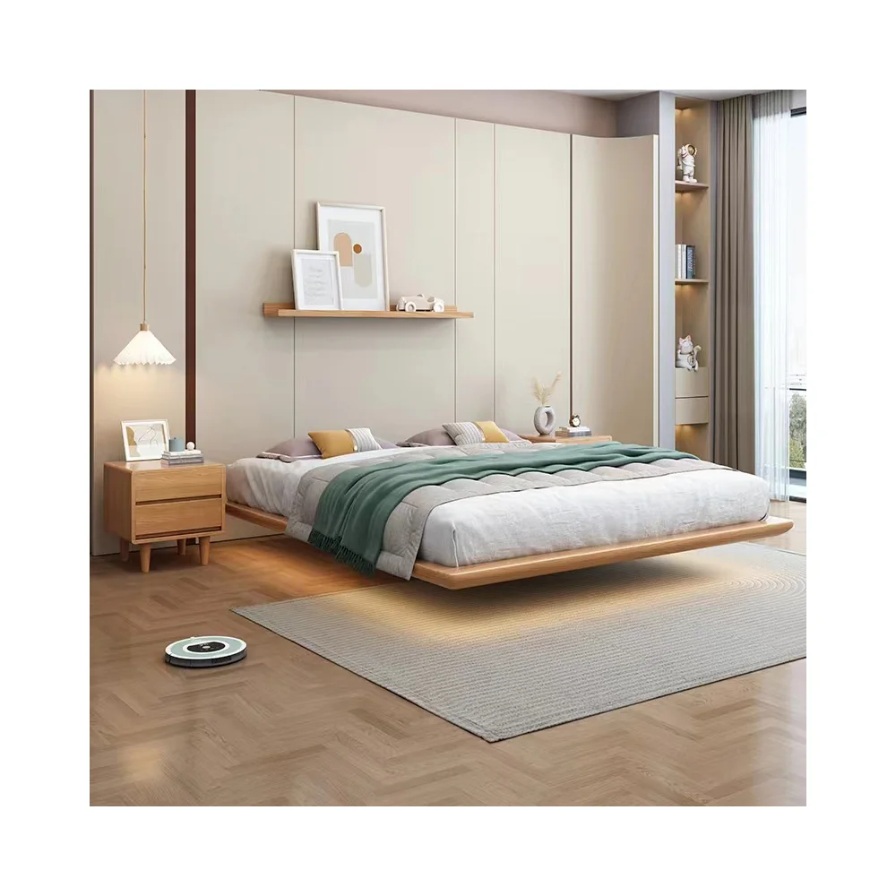

Modern Design Wooden Tatami Bed Solid Wood Bed Frame Tatami Bedroom Furniture King Size Bed Frame