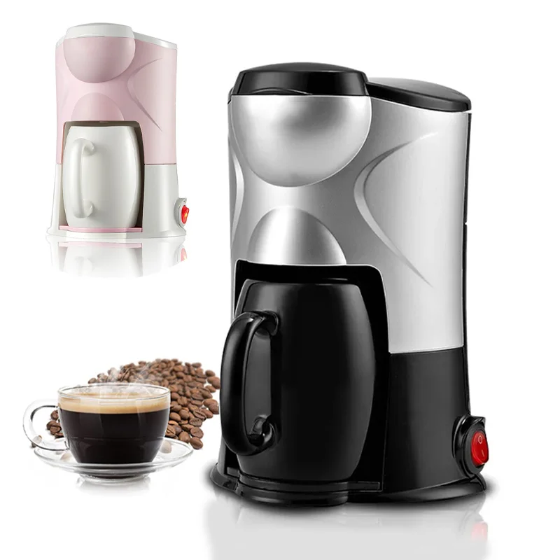 Single Serve Coffee Maker With Ceramic Cup,Italian Coffee Machine,Electric Espresso Pot,One Button Operation,Multiple Brew