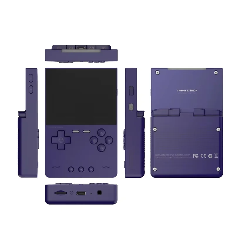 Trimui Brick New Vertical Handheld Console Small Square Brick Retro Game Console Childhood Nostalgia Portable Psp Simulate Gba