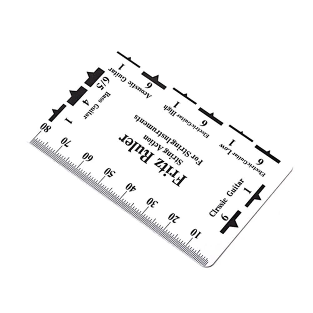 

String Gauge Ruler Smooth Edge Measuring Tool Bass Action Rulers Guitar Supplies Plastic Accessories String Height Meter Musical