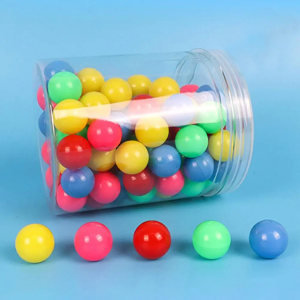 100 Pcs Counting Balls 2cm Small Smooth Different Colors Educational Counting Toy Preschool Learning Tool With Storage Tube