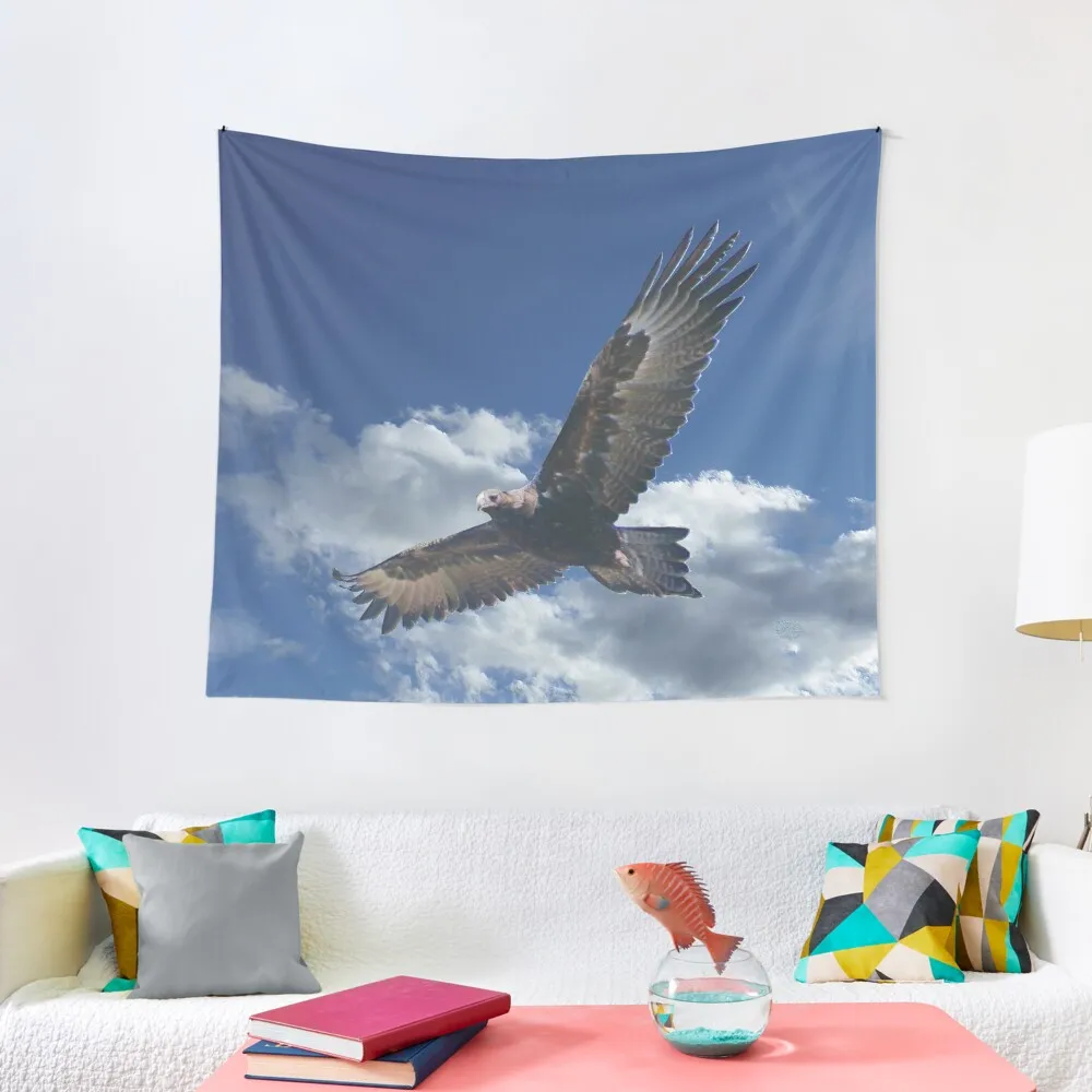 RAPTOR ~ Soaring Wedge-tailed Eagle DGKXWEB8 by tasmanianartist 31122020 Tapestry Bedroom Decoration Decoration Wall Tapestry