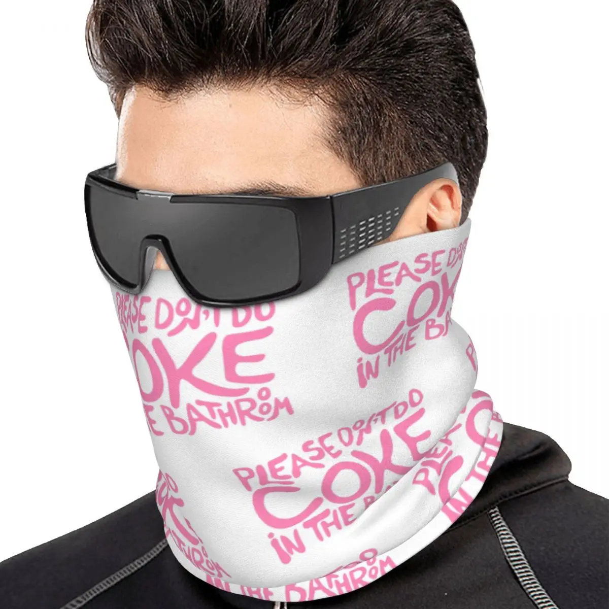 Funny And Ironic Bandana Neck Gaiter Printed Magic Scarf Warm Balaclava Unisex Adult Winter
