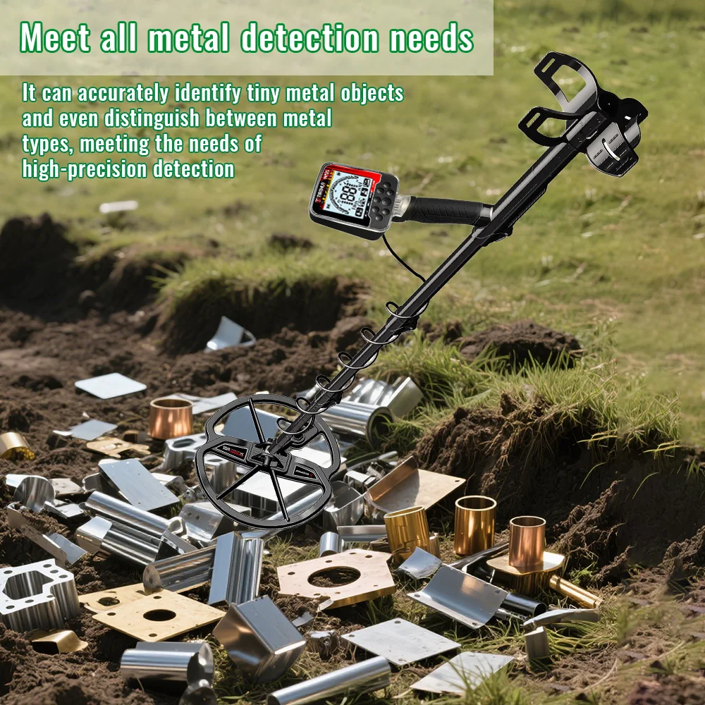 Aggiorna il metal detector TX-W55 Schermo LCD per cacciatore di tesori sotterranei ad alte prestazioni impermeabile IP68 Modalità super stabile