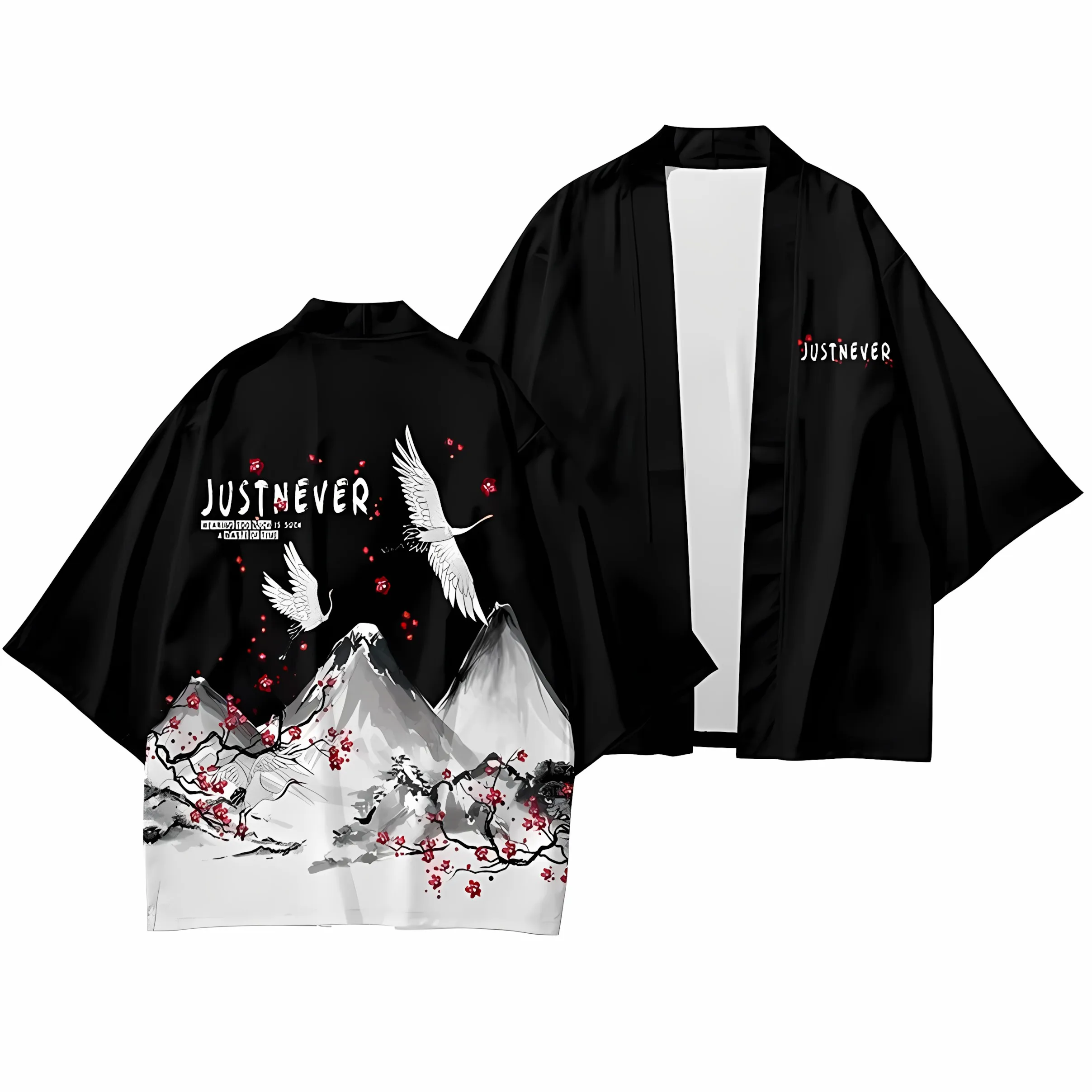 

2026 Summer New Men's Kimono with 3D Pattern Print - Street Casual Fashion Comfortable Soft Lightweight