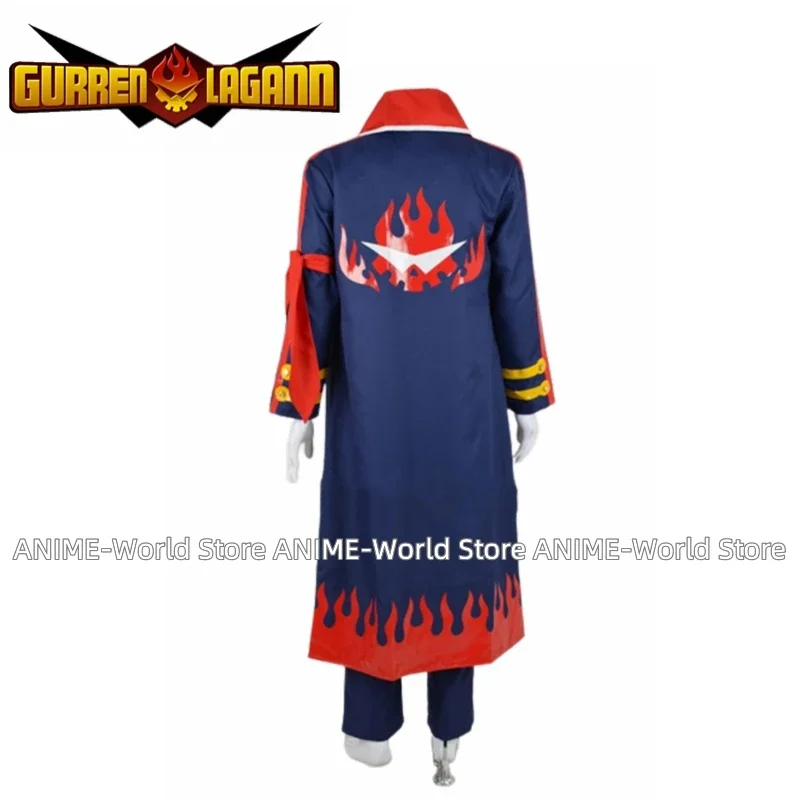 《Custom Made》Anime Outfit Tengen Toppa Gurren Lagann Simon Cosplay Costume Custom Size Any Size Wig Shoes