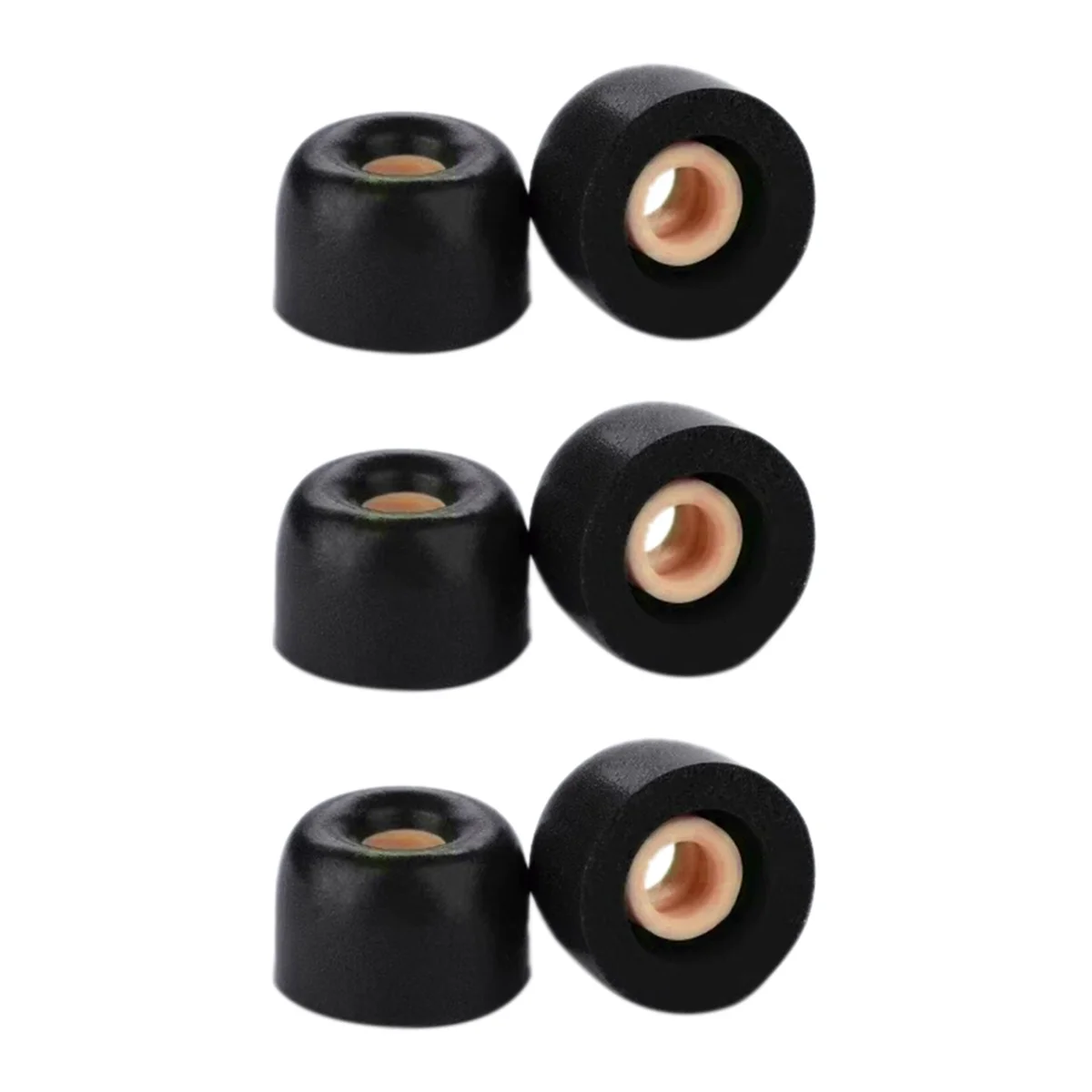 3Pairs Sound-Isolating and Noise-Reducing Earplugs Memory Foam Earmuffs for -1000XM4 Bluetooth Headphones Black-S