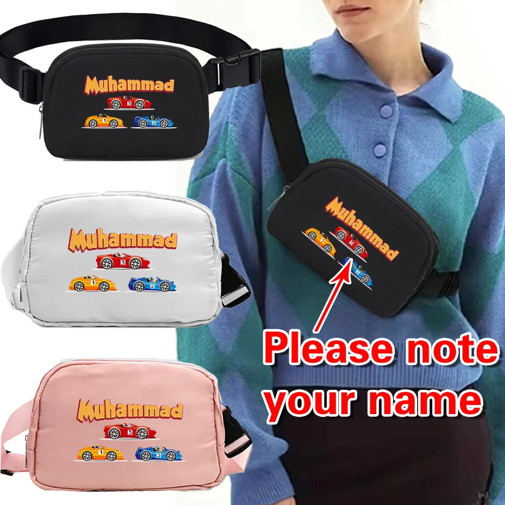 

Персонализированные поясные сумки с индивидуальным именем, регулируемый поясной ремень с несколькими карманами, модная нагрудная сумка-органайзер, товары на заказ