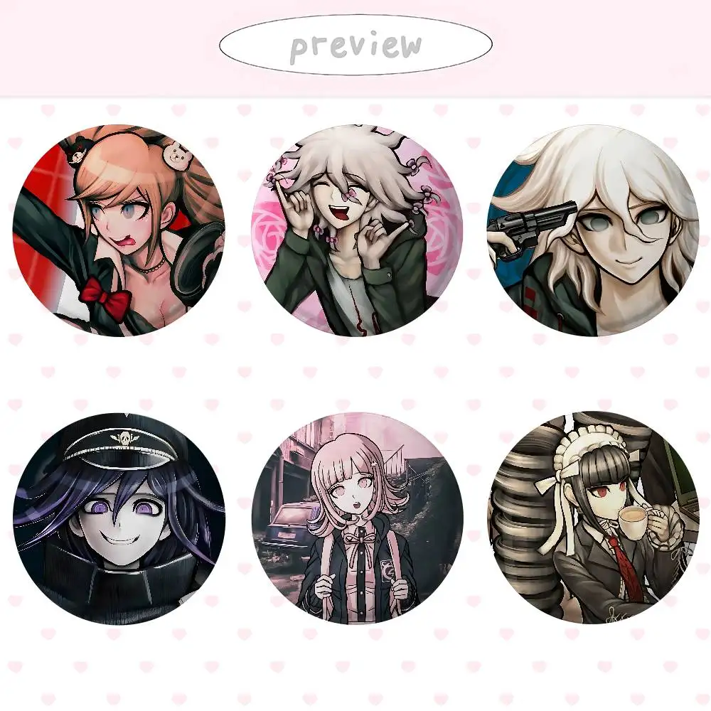 Anime D-Danganronpa-S Cover Brooches Funny Meme Badge Fashion Jewelry Gifts