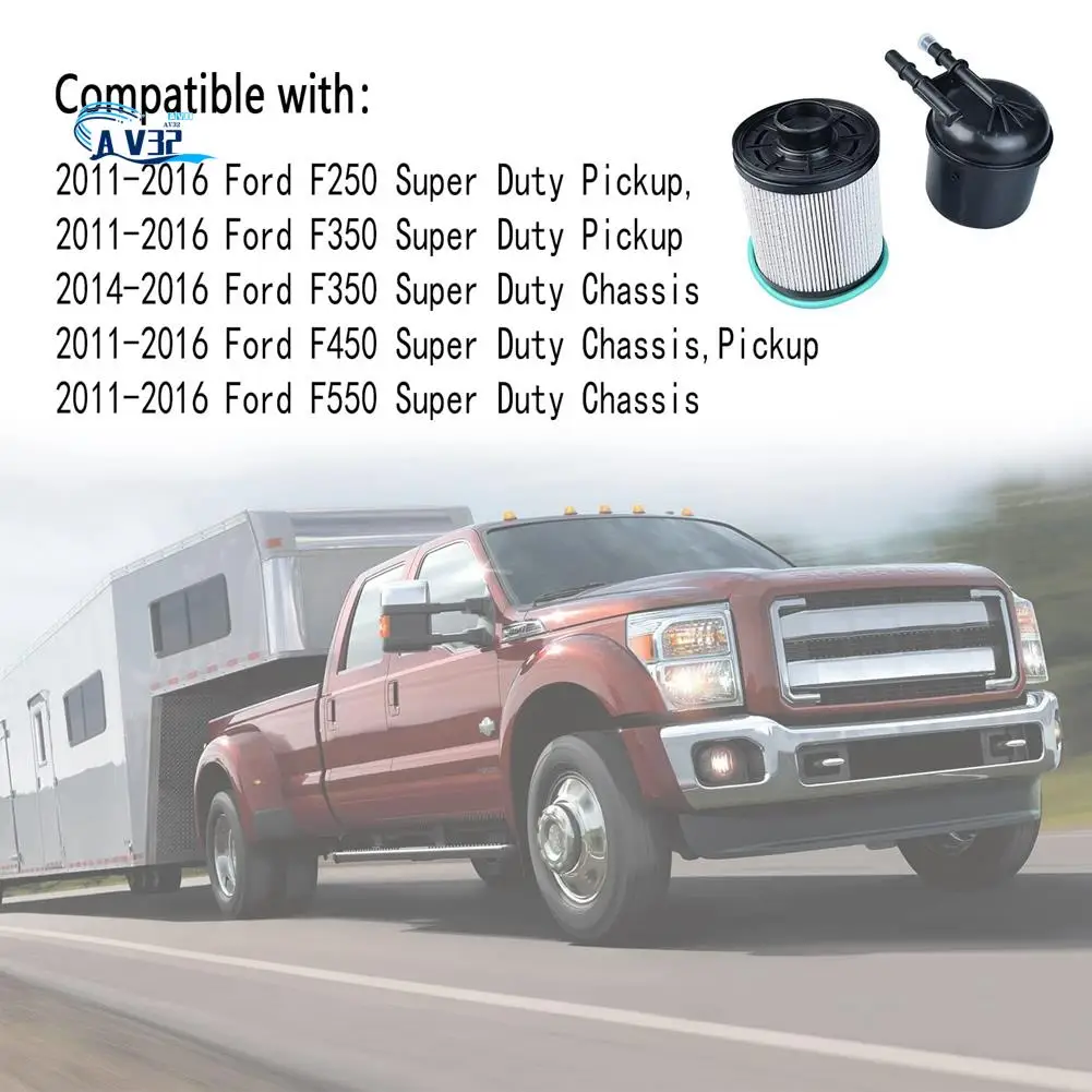 

AV32-Fit For Ford F250 F350 F450 F550 2011-2016 Parts Accessories Fuel Filter BC3Z-9N184-B 6.7L Diesel FD4615