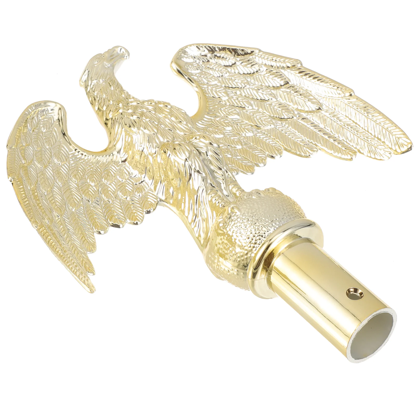 

Outdoor Flagpole Head Eagle Clip Topper Gold Flagpoles Garden Ornament Retractable