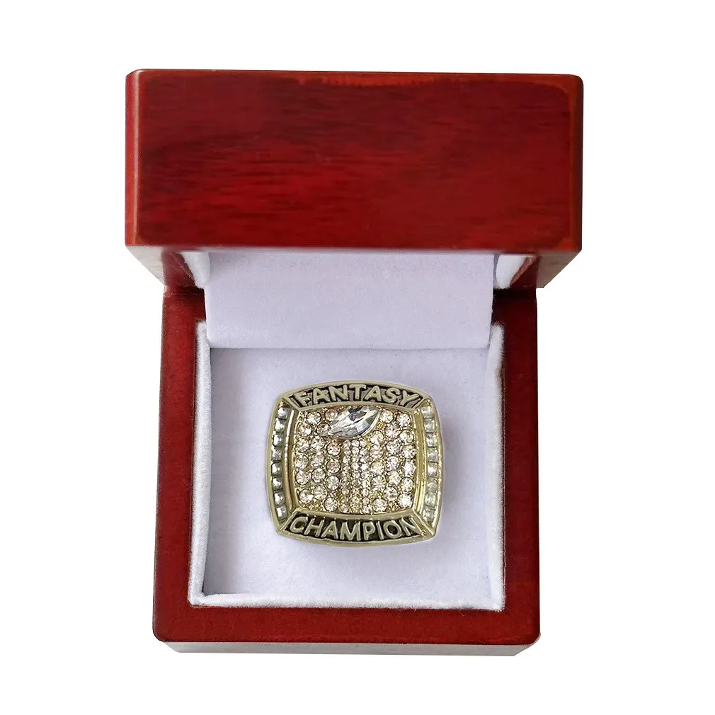 2017 Fantasy Football Championship Ring FFL MVP Trophy Prize for Fans Mens' Souvenir Gift