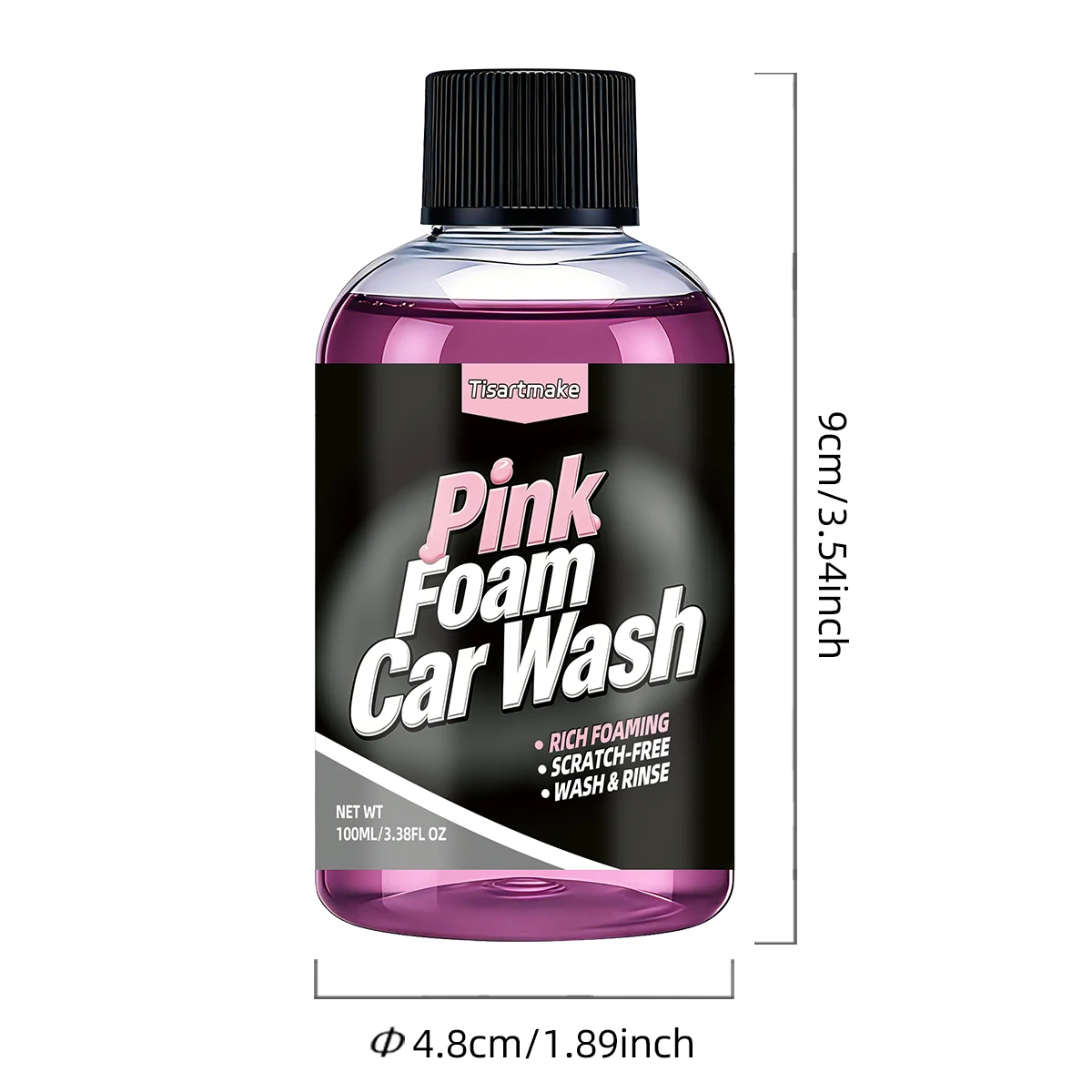 Espuma activa para lavado de autos sin contacto, champú de color, espuma de nieve para limpieza automática de autos.