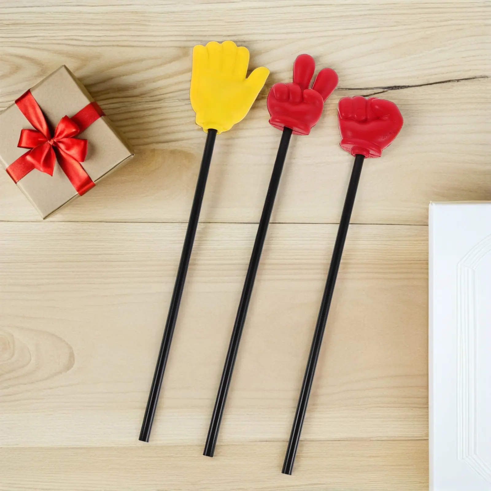 3Pcs Foam Finger Pointer Sticks Handheld Gesture Rod Party Game Prop Mini Teaching Pointer Classroom Dance Performance Gesture