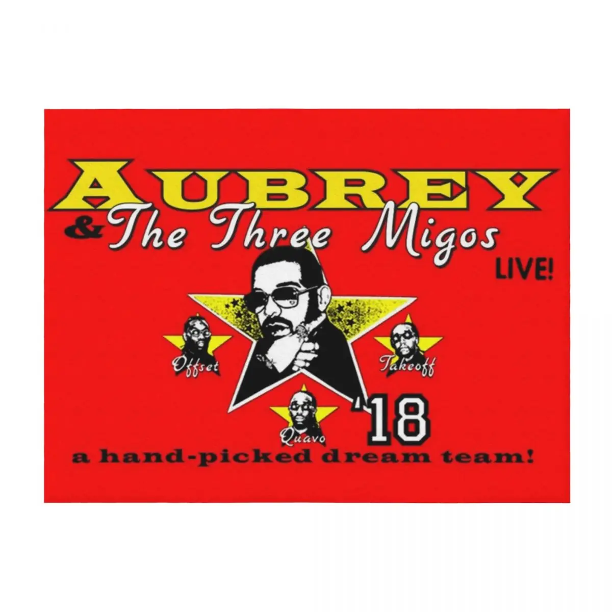 

drake three amigos tour Throw Blanket Beautifuls Soft Beds Furrys Luxury Thicken Blankets