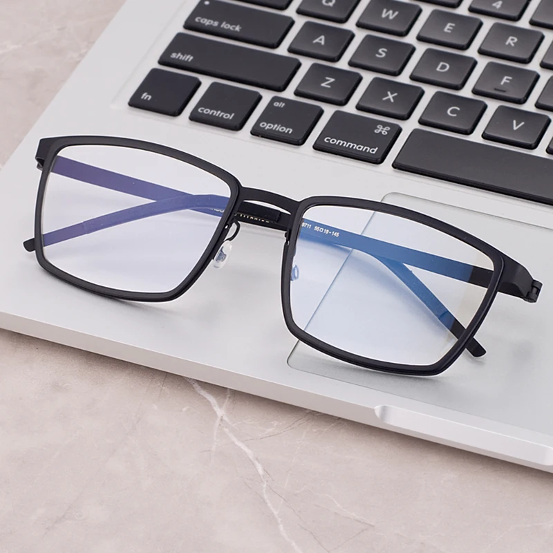 Denmark Brand Design Prescription Glasses Frame 9711 Rectangle Degree Eyeglasses Optical Eyewear Men Women Oculos De Grau image 3