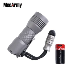 Titanium EDC Flashlight MecArmy PS16 Max 2000 Lumens 4*XP-G3 LEDs Tactical flashlight Lantern Torch Built-in 16340 battery