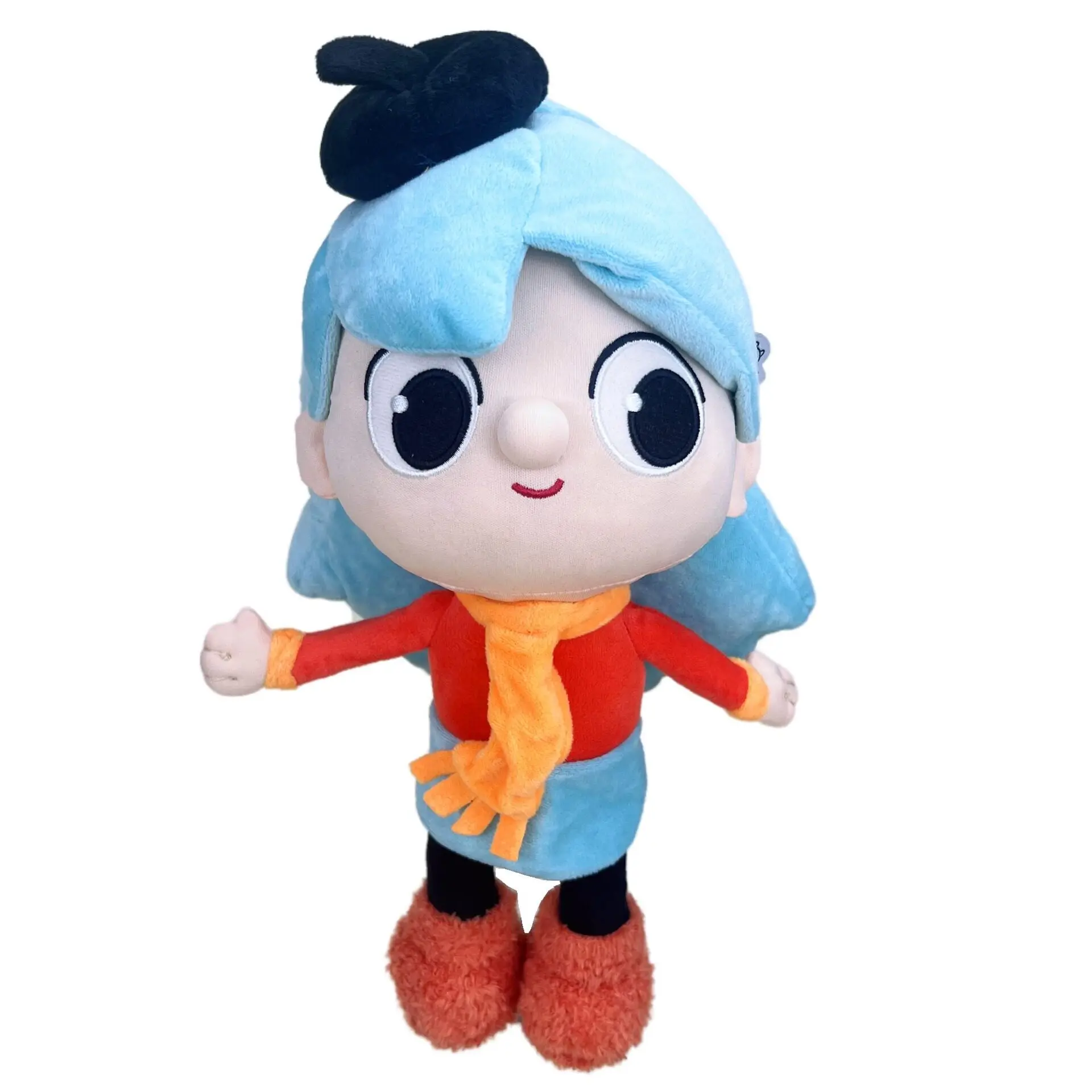 Blue-haired Girl's Journey To The City The Same Style Hilda Twig Adventure King Hilda Stuffed Toy Doll Birthday Gift for Friends
