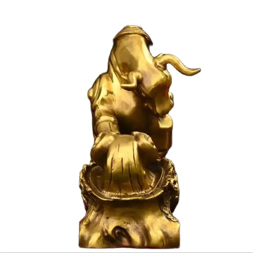 Metal Wall Street Bull Heavenly Way Rewards Diligence Bronze Statue Decoration Home, Office, Cultural and Creative Decoration