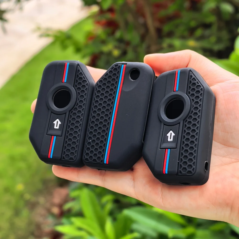 For BMW R1250GS R1200GS C400gt F750GS F850GS K1600B K1600GT R1200RS R1200RT F900R F900XR Motorcycle Silicone Key Case Skin Cover
