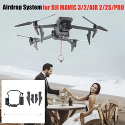 Airdrop System Thrower for DJI MAVIC 3/2/AIR 2/2S/PRO Drone Fishing Bait Delivery Parabolic Airdrop System Quadcopter Accessory