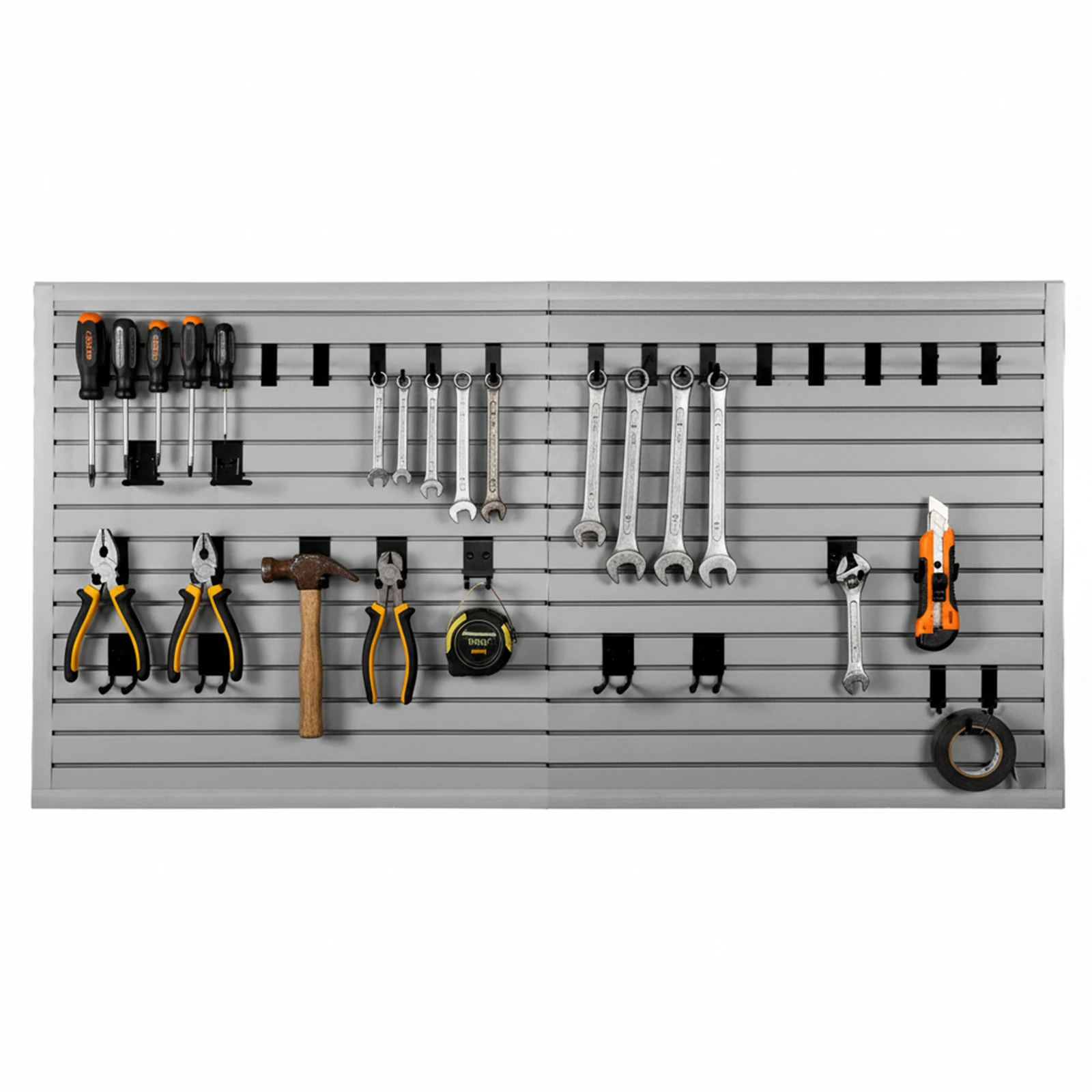 Wall Storage 4x8 Ft Peg Board Tool Organization PVC Wall Rack for Garage Storage