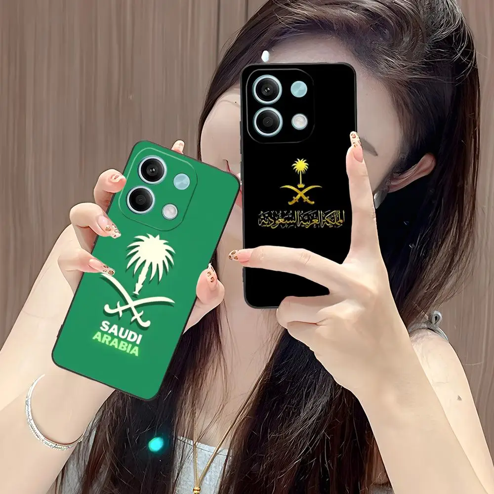 

Чехол для мобильного телефона с флагом Саудовской Аравии для POCO M7 M6 M5 M4 M3 X7 X6 X5 X4 X3 Pro GT 5G, с красочной печатью, стильный и роскошный