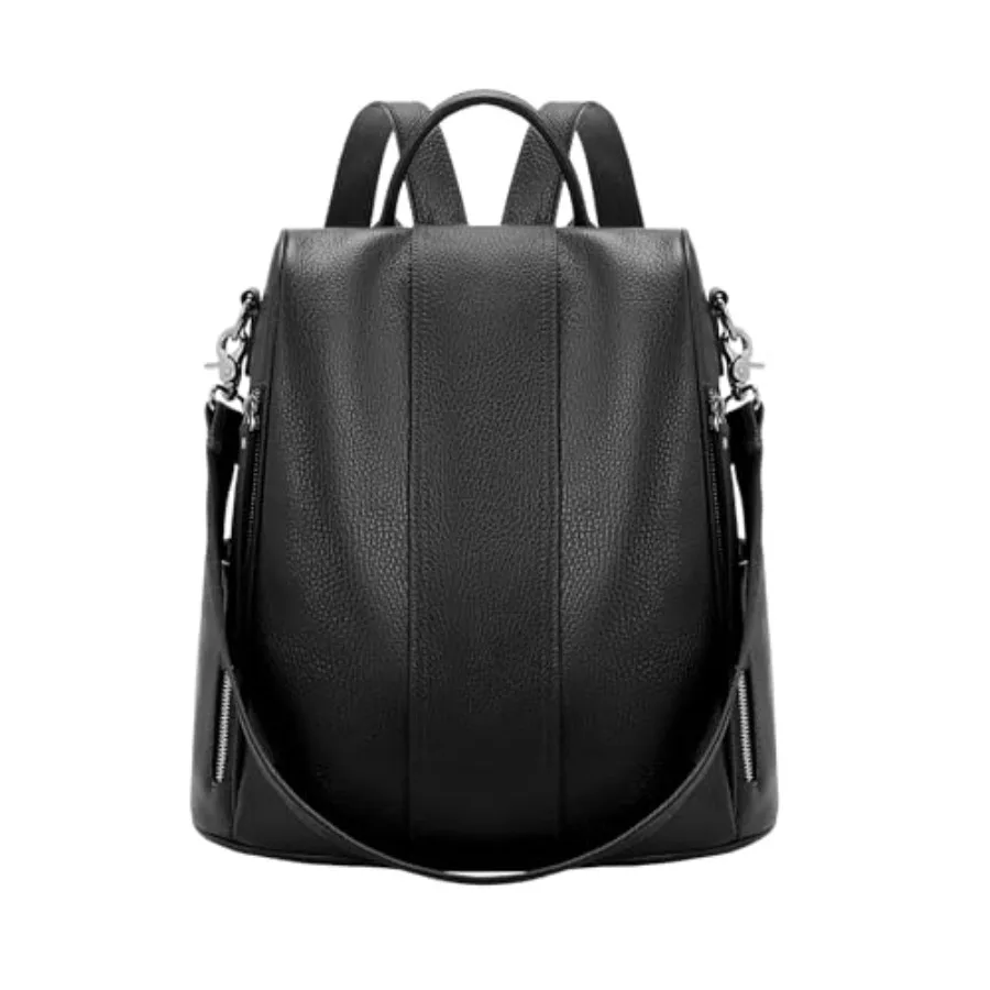 

Leather Backpack Purses Anti-theft Genuine Leather Backpack Bags for Women Large Capcacity Fashion Convertible Shouler Bags for
