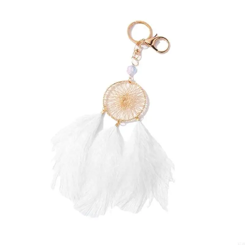  Dream Catcher Keychain Ornament Keyring Simple Pendant for Bag Backpack