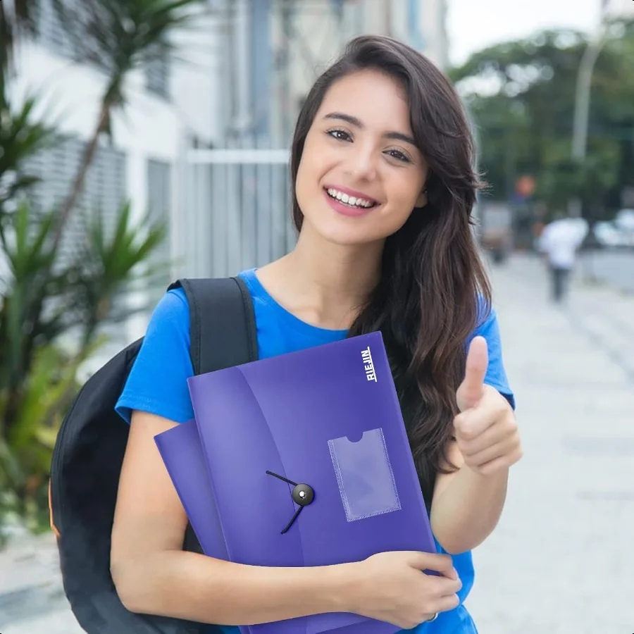 Accordian File Organizer 7 Pocket Expanding File Folder with Labels Plastic Expandable File Folder for Documents Letter Size A4