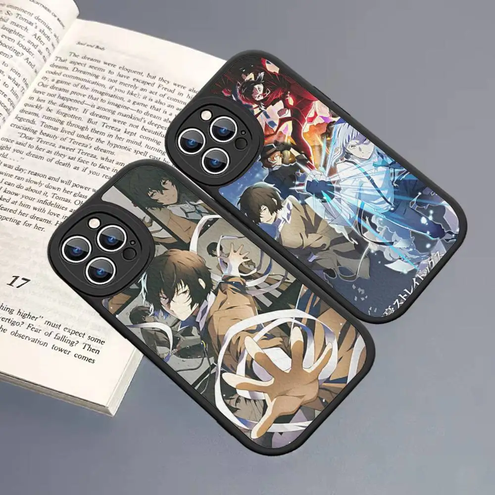 Superpowers Anime B-Bungo S-Stray Dogs Phone Cover For IPhone 16 15 14 13 12 11 Pro Max Plus Leather Soft Case