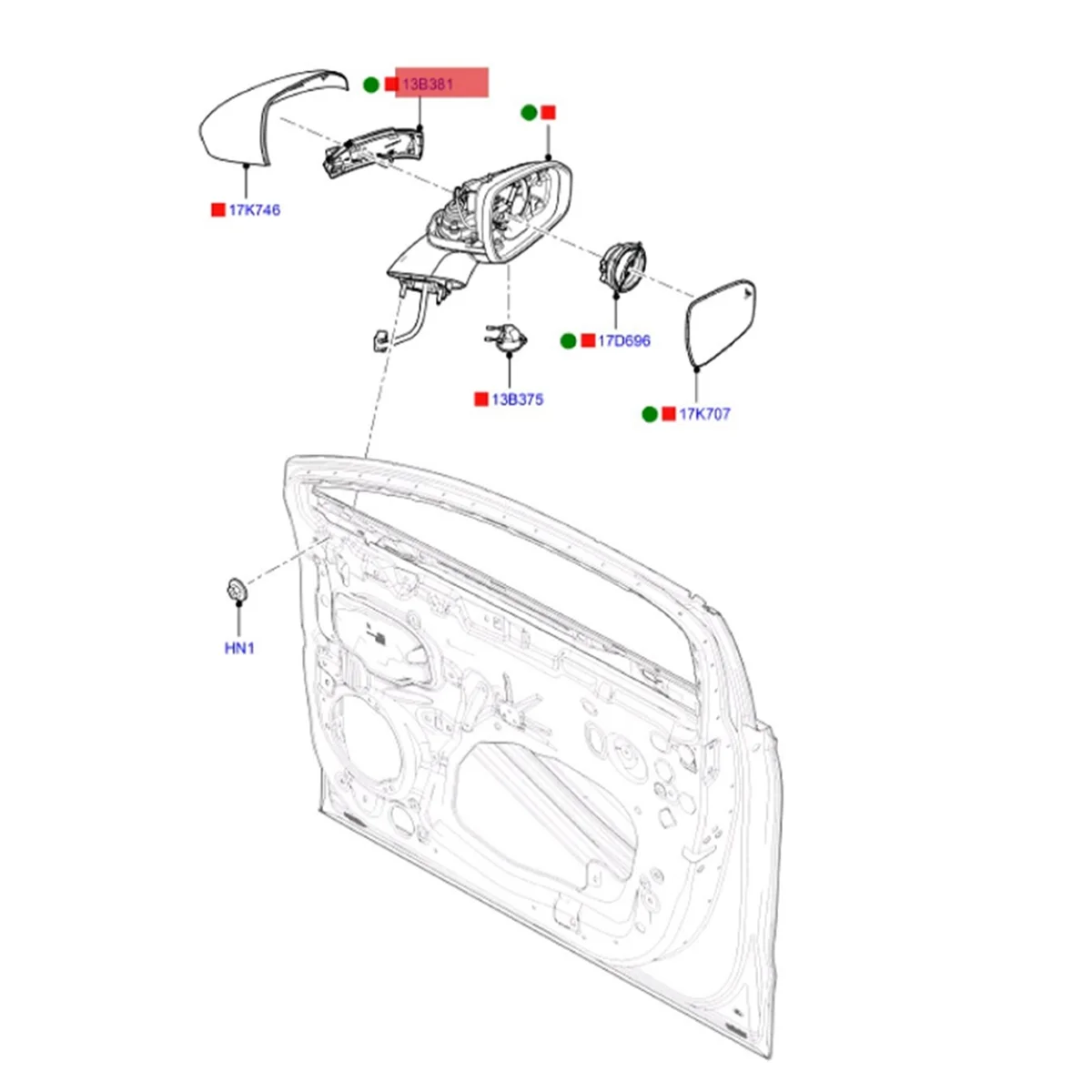 1 Paar Rückspiegel Blinker LED-Anzeige lampe 2013 für Ford Mondeo 2012-2014 DS73-13B382-BA