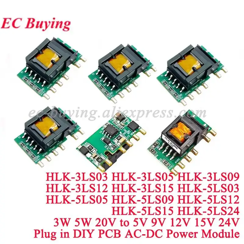 1-10 szt. AC-DC 3W 5W 10W 220V na 3.3V 5V 9V 12V 15V 24V Izolowany Zasilacz HLK-3LS03 3LS05 5LS03 5LS05 5LS09 5LS12 5LS15 5LS24 10LS03 — zdjęcie produktu 7