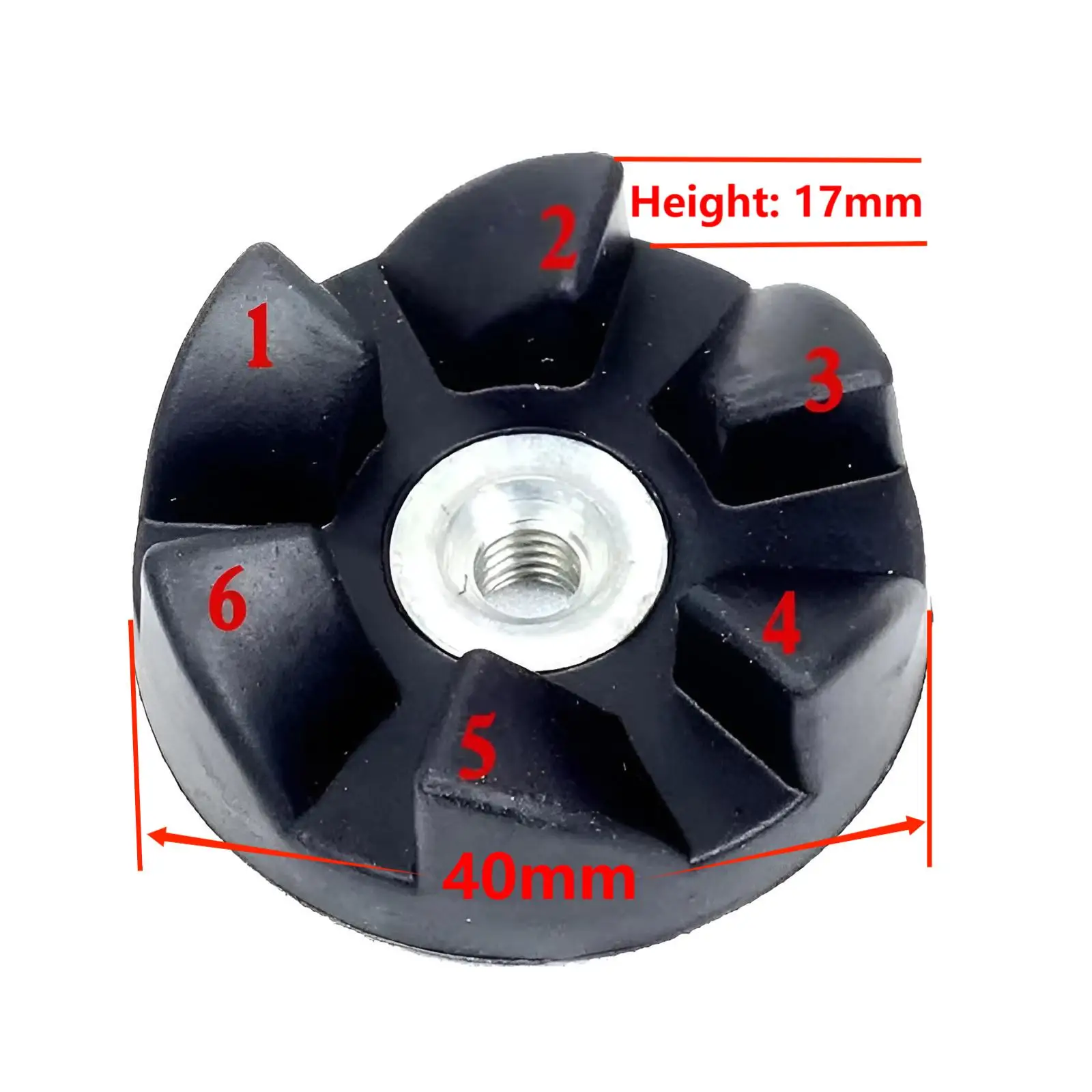 1Pc Mixer, Juicer Accessories 900W Black Rubber Wheel