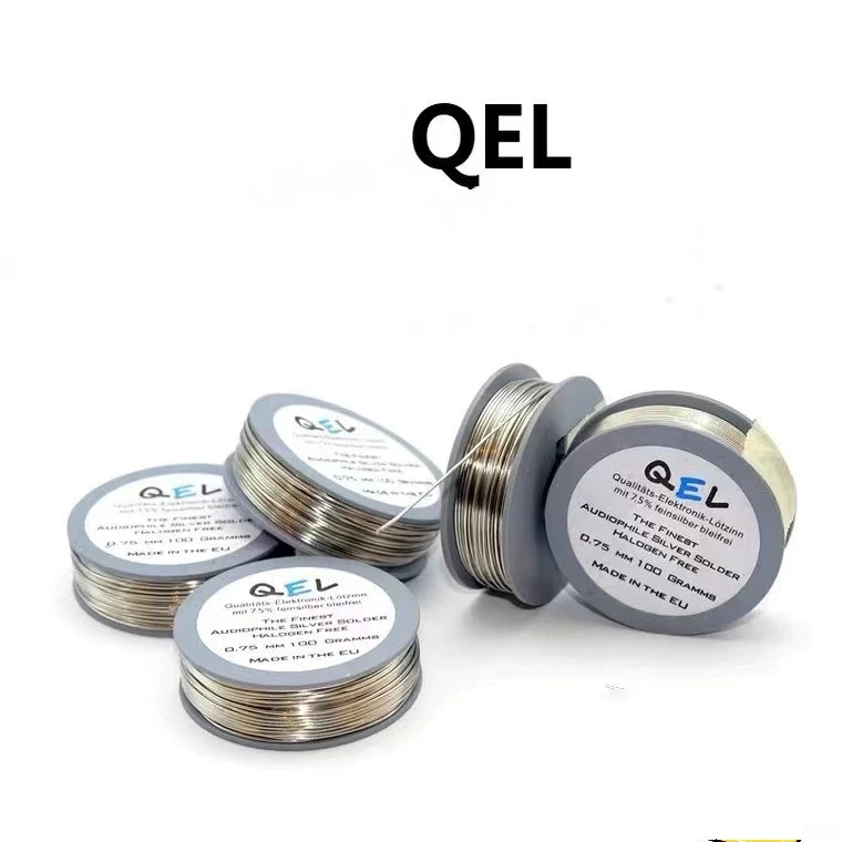 5m German QEL High-Purity Silver Containing Classic Soldering Wire Fever Audio Silver Soldering 7.5% Silver Wire Diameter 1.0mm